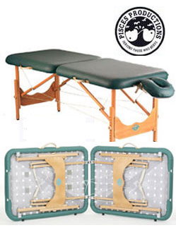 Pisces Productions New Wave II Hardwood Massage Reiki Table